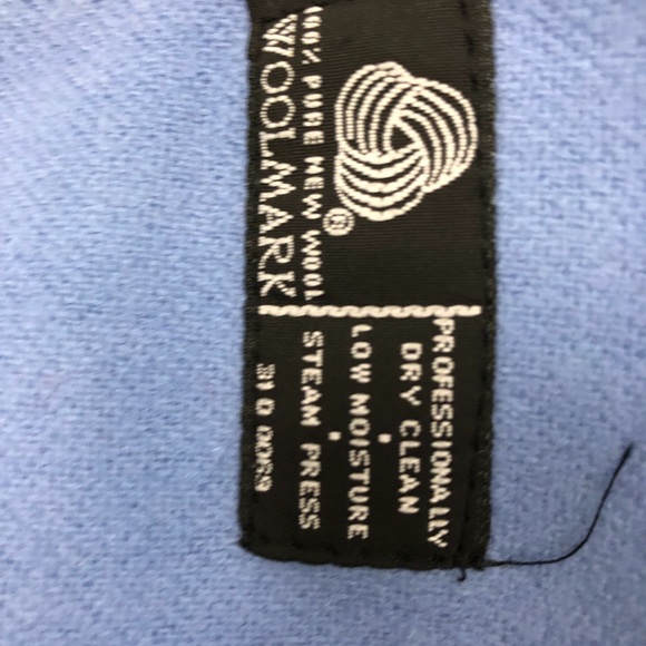 ADOLFO wool powder blue fully lined blazer 6 - Picture 5 of 7